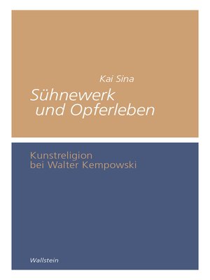 cover image of Sühnewerk und Opferleben